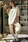 Charli Honeycomb Oversized Turtle Knit Stone